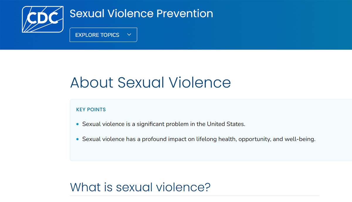 About Sexual Violence.  Risk and protective factors and consequences